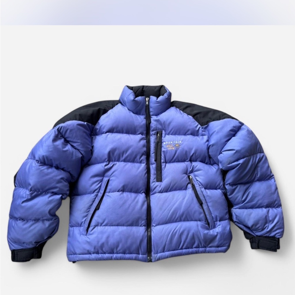 Blue and Black Puffer Mountain Hardwear DownJacket